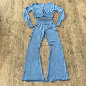 Ribbed Knit Two Piece Set